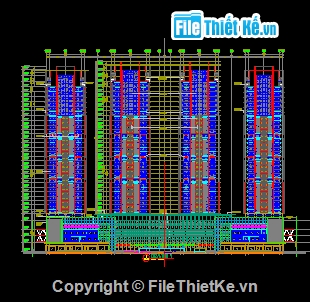 Bản vẽ,Bản vẽ autocad,Mặt đứng,chung cư cao tầng,mặt đứng chung cư